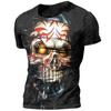 Summer T-shirt Hip Hop Series Digital 3D Printed Men's Street Short Sleeved Sports T-shirt Top