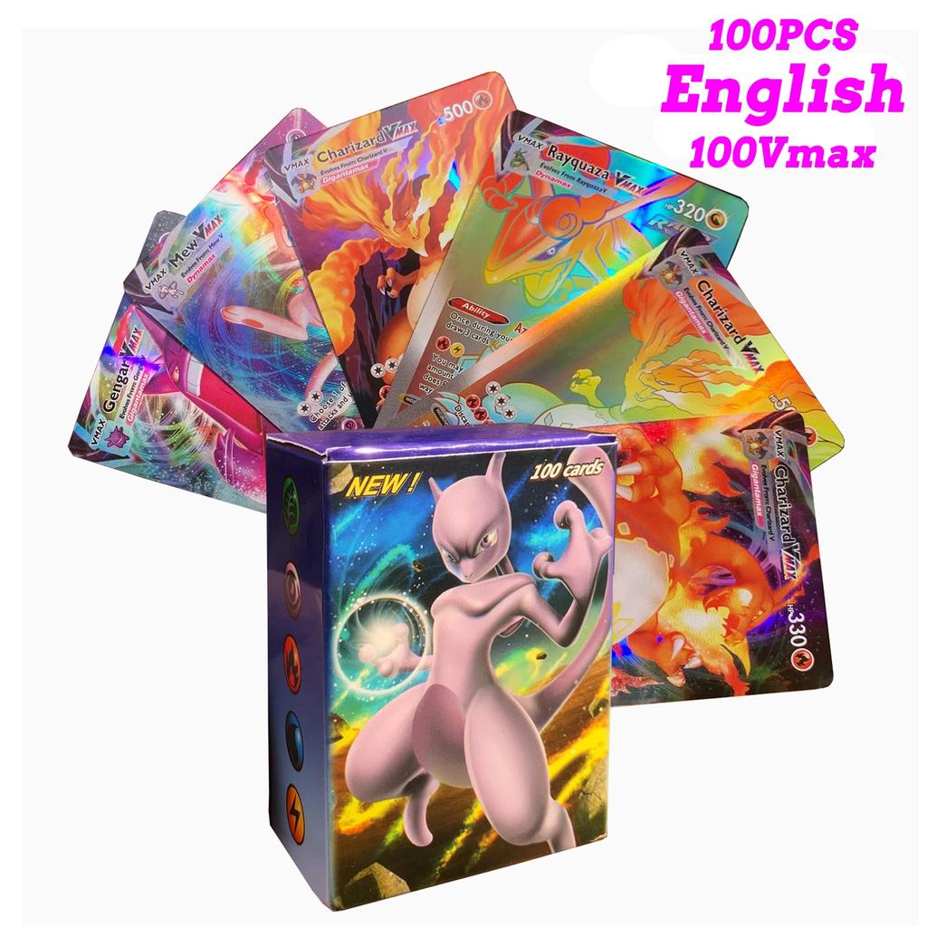 Pokemon Cards Vmax Vstar EX GX Energy Toys  Playsets Card No Repetition Exceed Evolution Charizard Full Flash Card Multiple People Battle