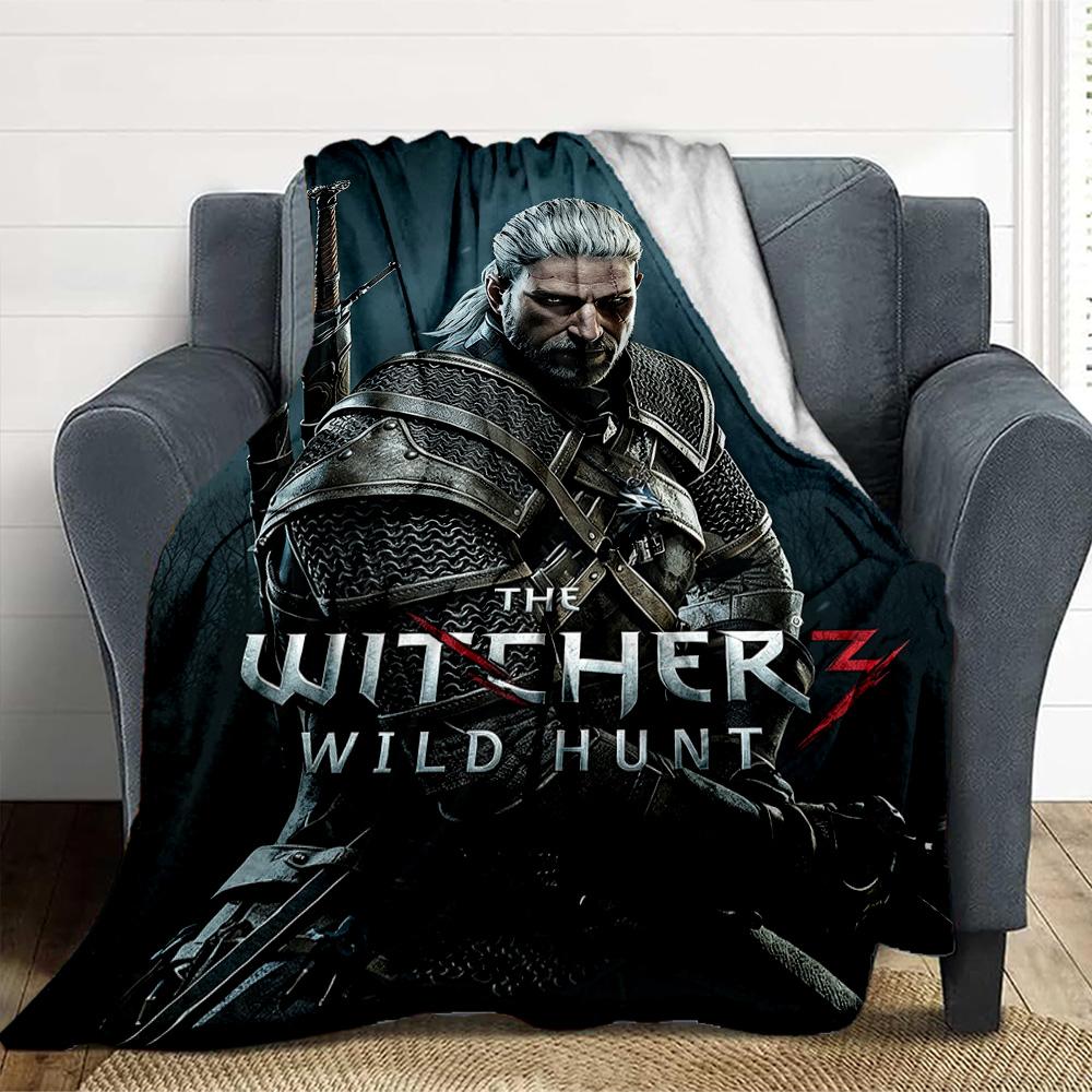 Witcher Flannel Blanket Throw Blanket Soft Warm Sofa Bed Camping home Decor Unique Christmas Gift C926425