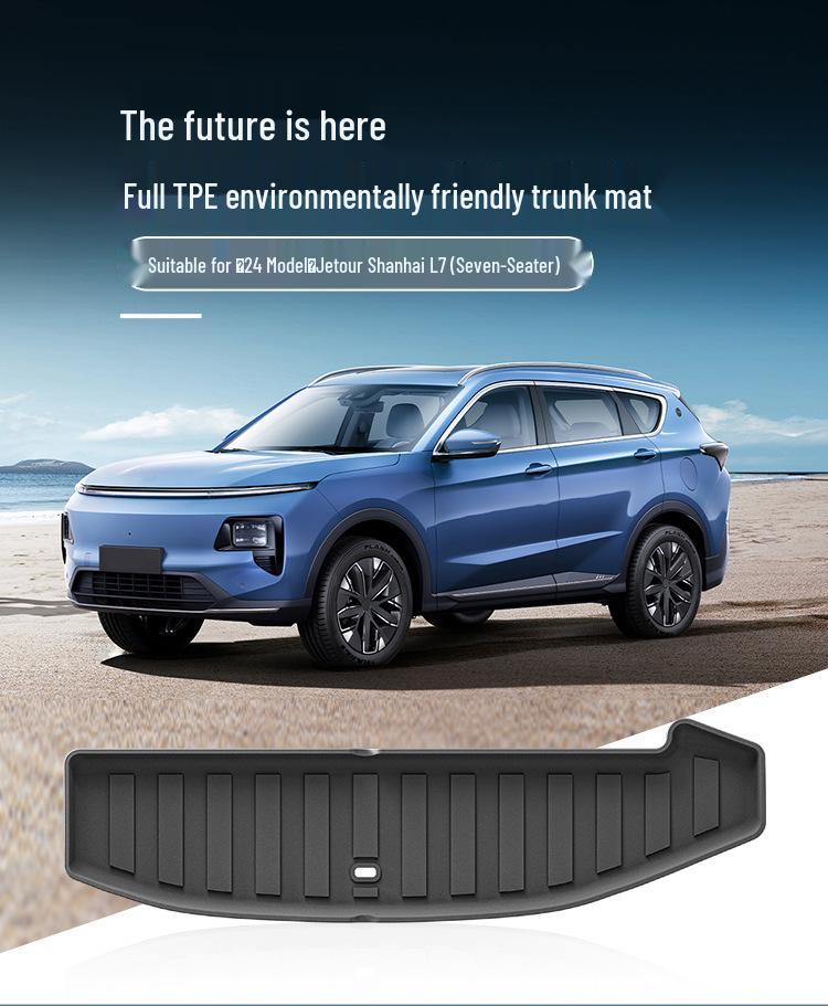 Водонепроницаемый Экологичный Коврик в Багажник из ТПЭ для Jetour Shanhai L7 2024