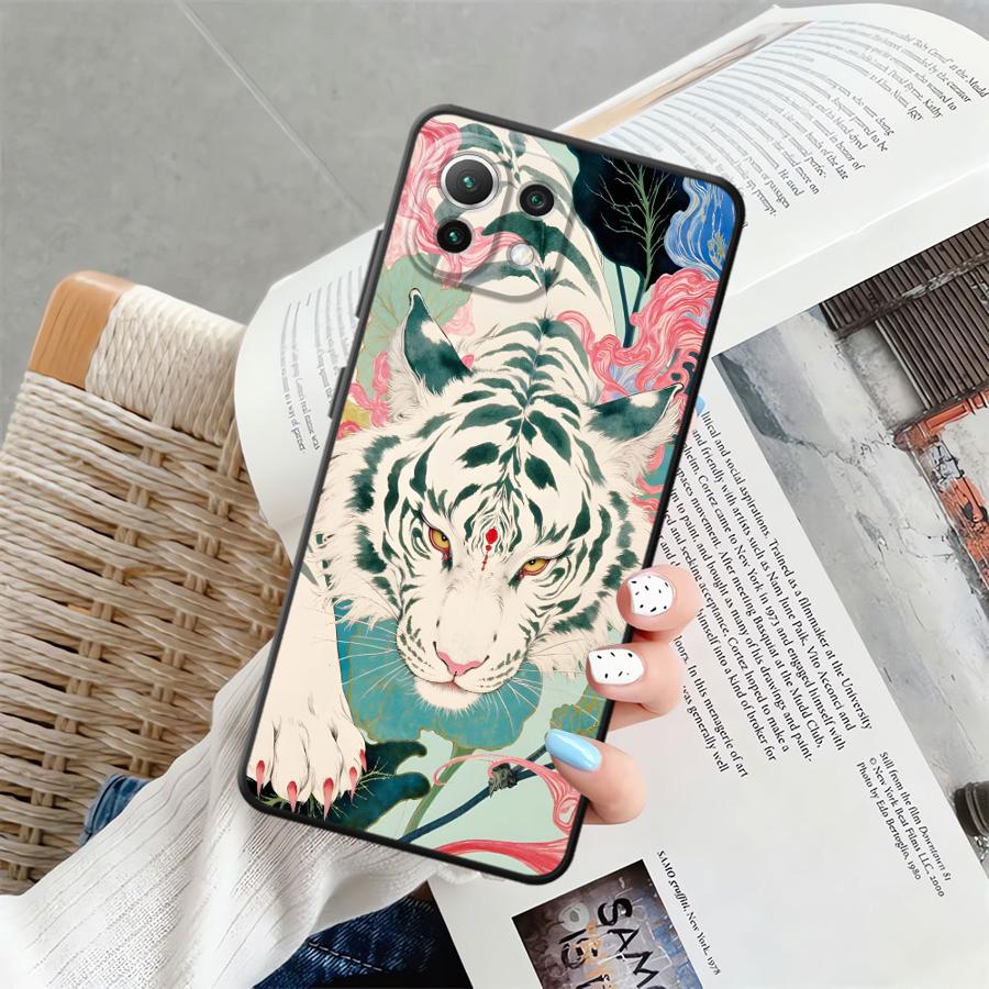 Чехол для телефона Funda для Xiaomi Mi 14 11 12X 10T 13 Lite 12T Pro 12 15 Pro 11T Крутой Тигр