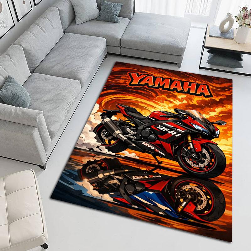 Yamaha Sport Motorcycle Carpet Living Room And Bedroom Mats Floor Mats Art Christmas Gifts Protective Pad