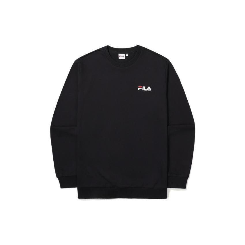 FILA Sweatshirts Unisex Black Crew Neck Moderate Other FS2POF1101X-BLK