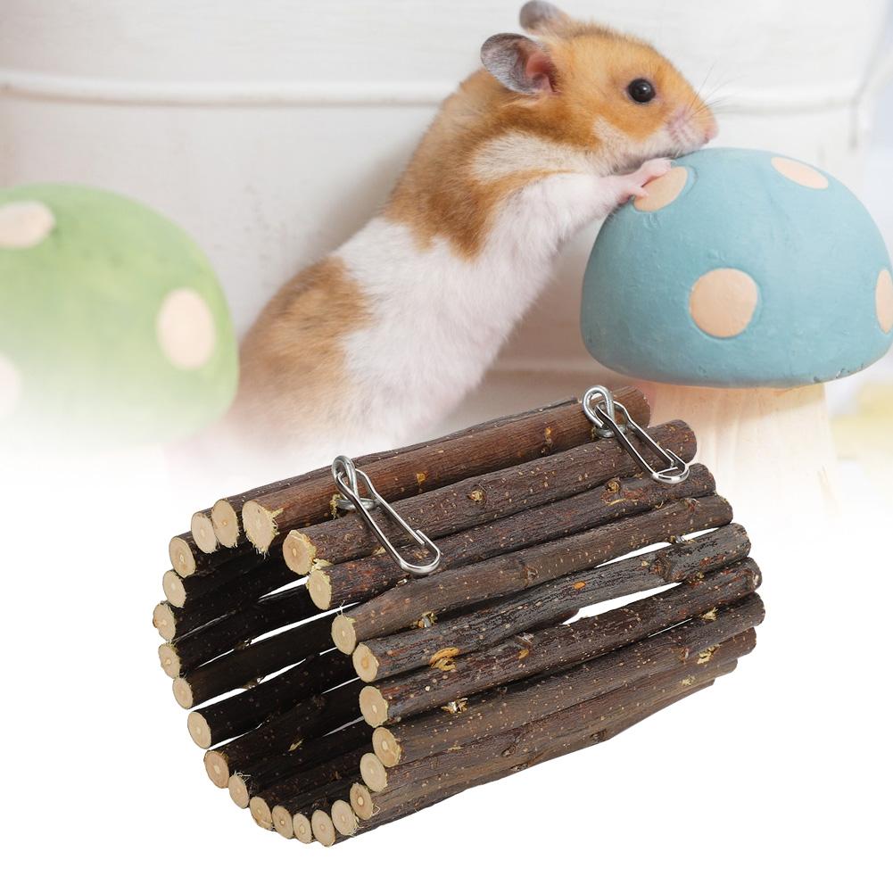 Игрушки для жевания хомяка Подвесной туннель Мост Маленькие животные Клетка для хомяка Игрушки Тип крючка
