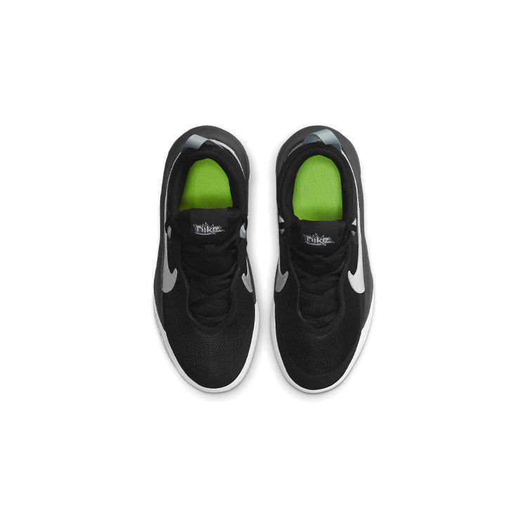 Nike Детские кроссовки Team Hustle D10 GS Black Metallic Silver Volt White CW6735-004