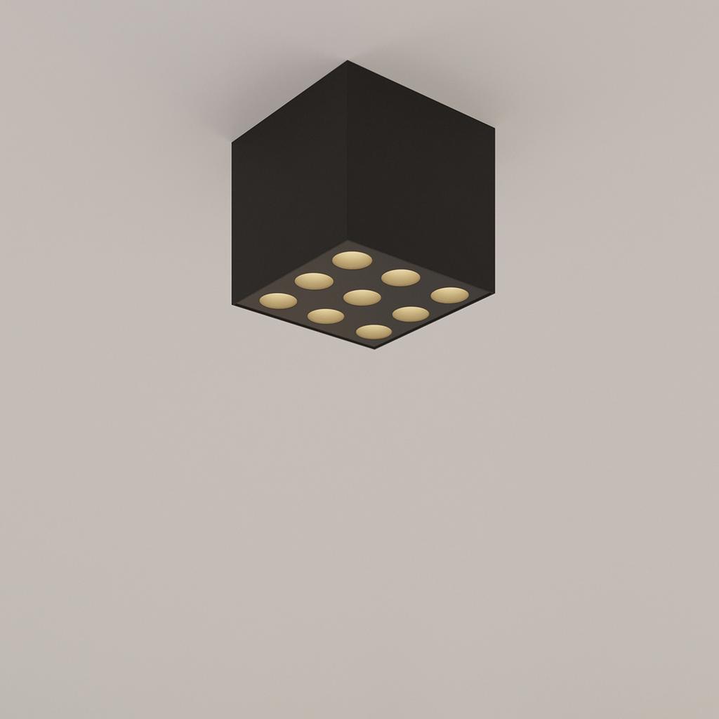 Ozzy black LED ceiling lamp