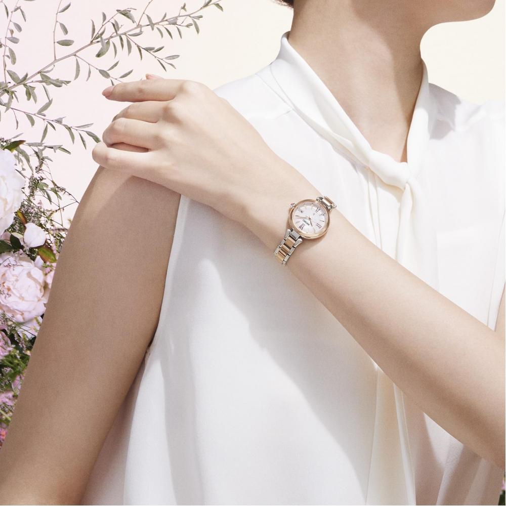 [Часы Seiko] Rukia Grow SSQW082 женские, серебро + розовое золото