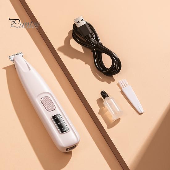 Триммер для домашних животных со светодиодной подсветкой, аккумуляторная машинка для стрижки домашних животных, тихий триммер для кошачьих лап, бритва для домашних животных для глаз, ушей, лица, крестца