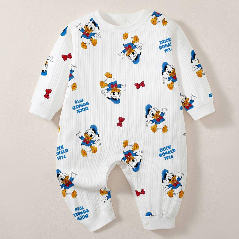 Baby Clothes, Spring and Autumn Style, Pure Cotton Long-Sleeved Romper for Small-Month-Old Babies, Super Cute and Suitable for Going Out