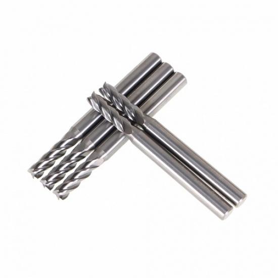 5 Pcs 5/32" 4 Flute Carbide End Mill 2" Overall Length 9/16" LOC New
