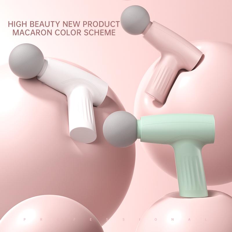 Мини-пистолет для фасциального массажа, вибрационный массажный аппарат, релаксация мышц, компрессионный массажер для шеи и спины, портативный фитнес-массажер