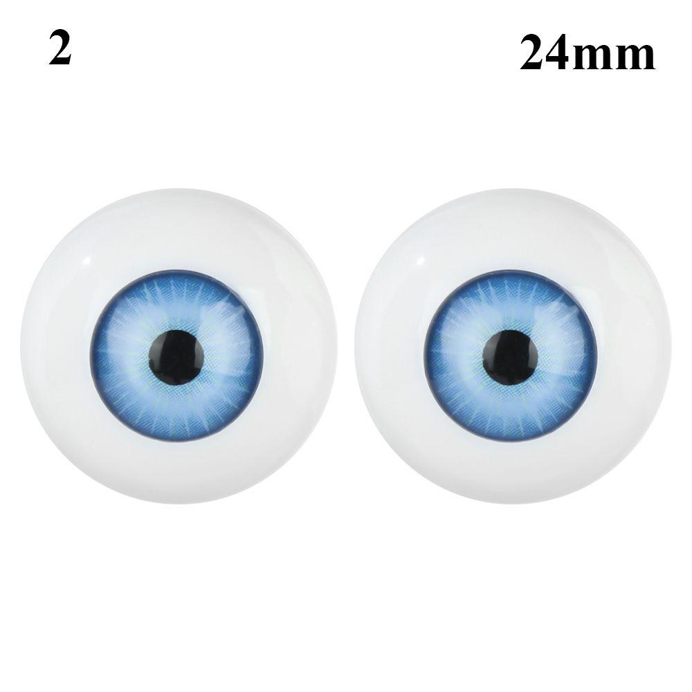 1 пара 24 мм 30 мм DIY Для BJD куклы Акриловые глаза Изготовление кукол Поделки Кукольный глаз Безопасная игрушка для животных