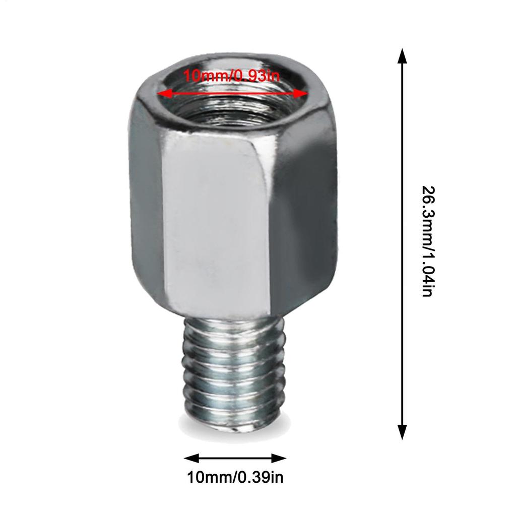 Motorcycle Mirror Adapter Screw Conversion Adapter M8/M10 Bike Mirror Extension Adapter Mirror Adapter Forward