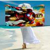 Ultra-Soft Beach Towel with Iron-Man Theme,Ideal for Pool - Camping, Diving - Perfect Travel Essential, Vibrant Beach Towel.