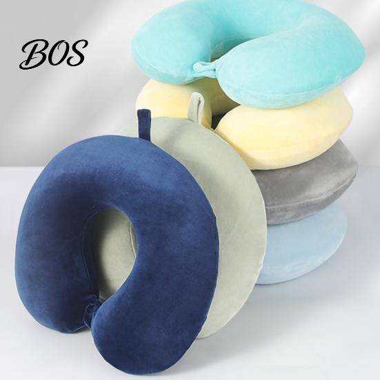 Memory Foam Travel Pillow Neck Pillow, U Shaped Headrest for Airplane 5-second Rebound Car, Soft Support Office Nap, Removable Washable Cover Velvet