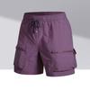 Workwear Casual Pants Summer Men's Nylon Quick-drying Pants Zipper Shorts Beach Pants