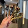 Stainless Steel Spoon Round Bottom Household Tableware Deepen Chinese Dinner Spoon Extended