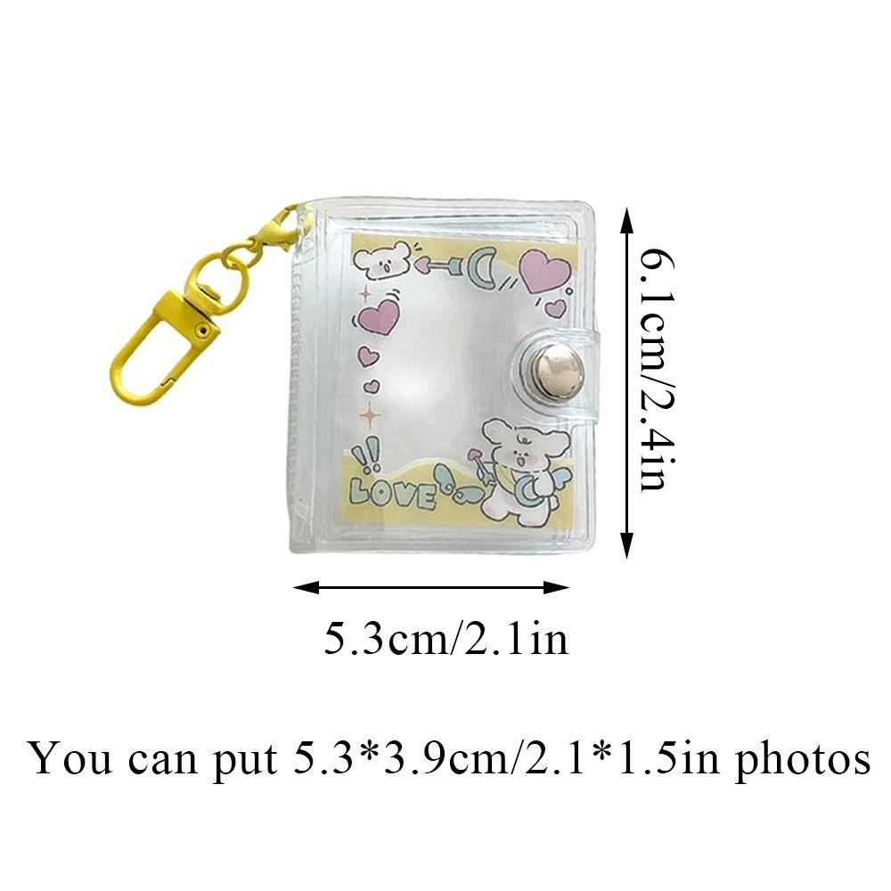 Держатель для фотокарточек Cartoon Idol, 2-дюймовый альбом для хранения карточек, мини-фотоальбом для девочек