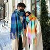 Four Seasons Available New Women'S/ Men'S Versatile Haircoat Imitation Cashmere Scarf Warm Medium Scarf Shawl