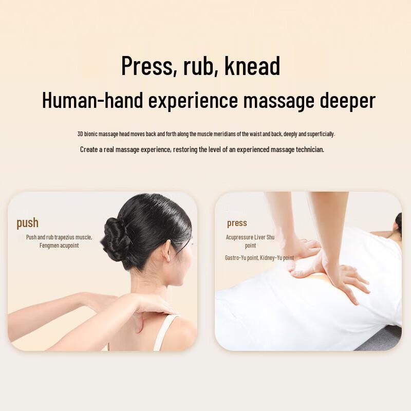 Miaojie MX05max Heated Kneading Back & Waist Massager CN plug (adapter included)