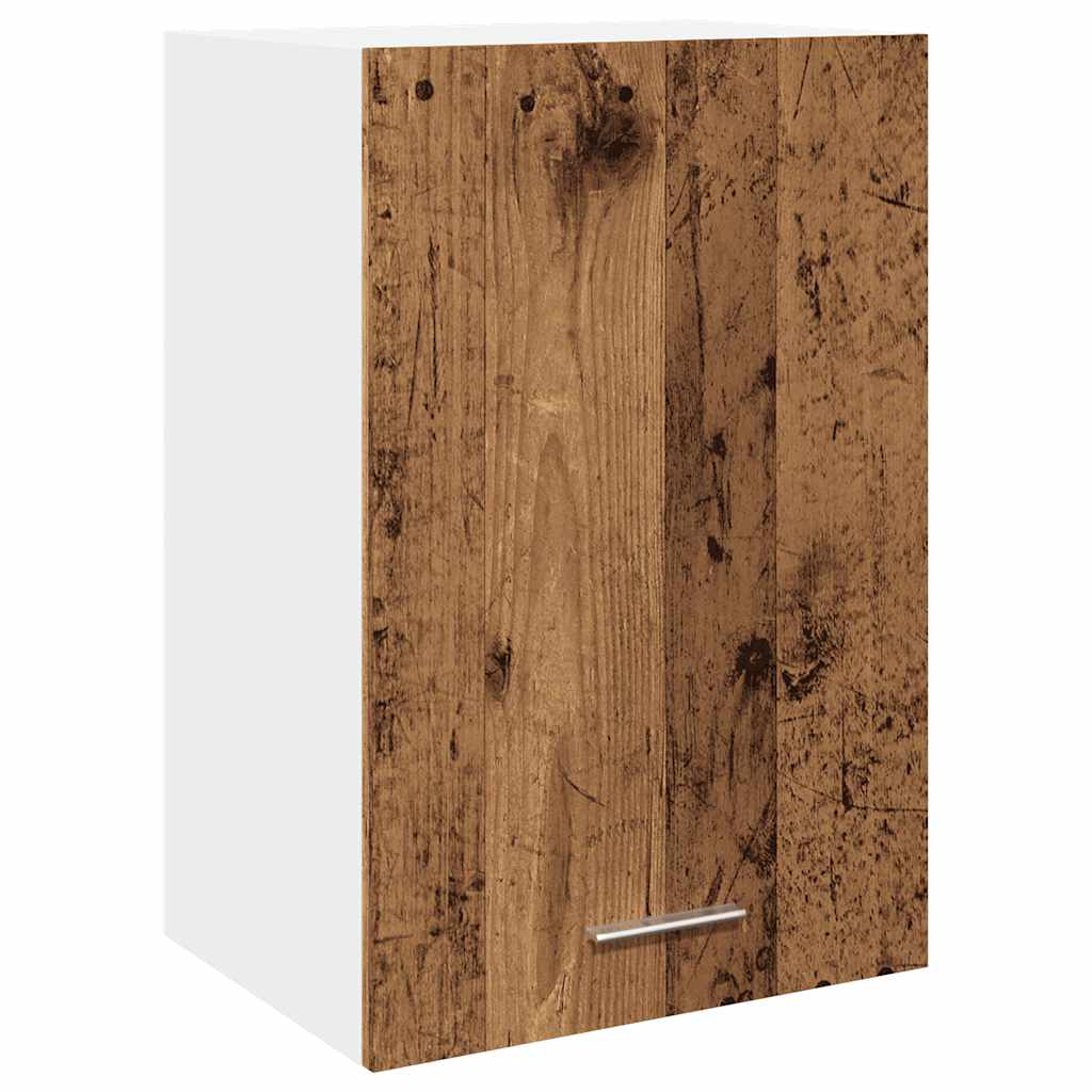 Lyon Wall Mounted Cabinet Rustic Wood Look 40 x 31 x 60 cm Engineered Wood