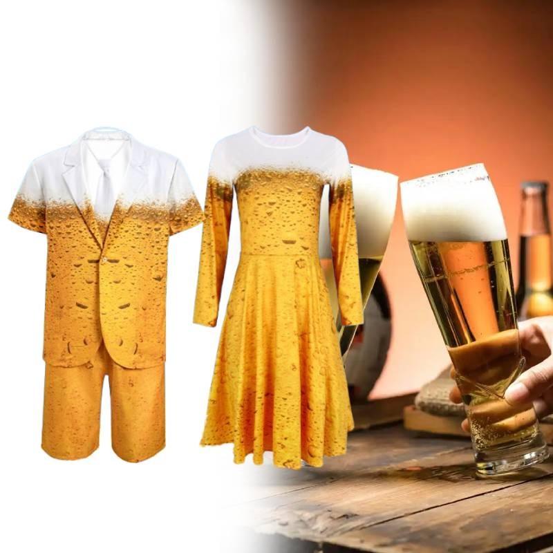 Пиво Мужской Тематический Костюм для Выступлений Платье Косплей Костюм Хэллоуин Подарок Вечеринка