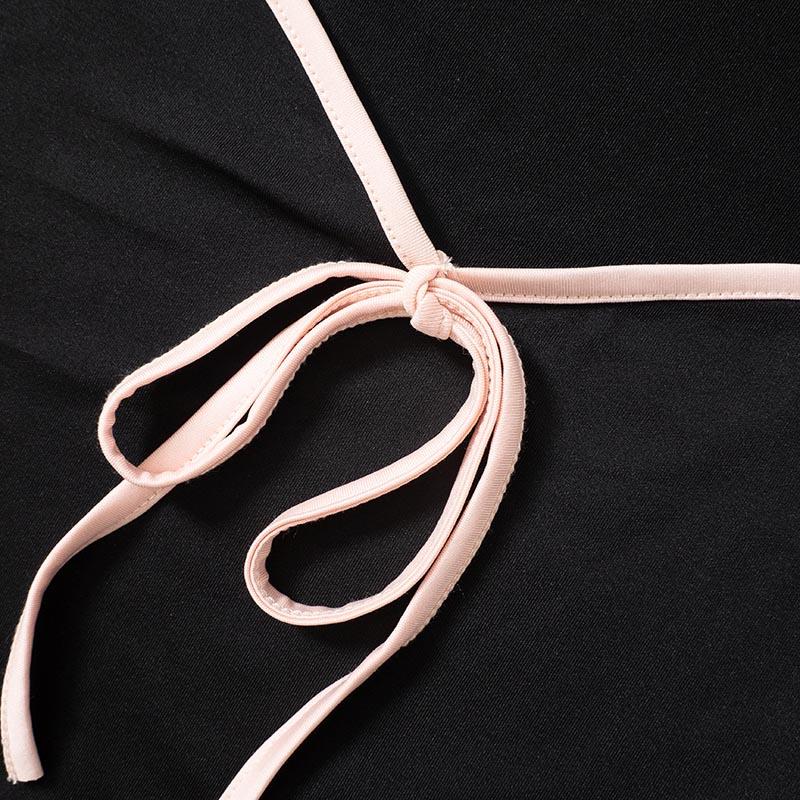 VAYLA Y2k Summer Crop Top Bow Baby Tees Womens Clothes Chic Cute Low Cut Short Sleeve T Shirts Black Sexy Tees