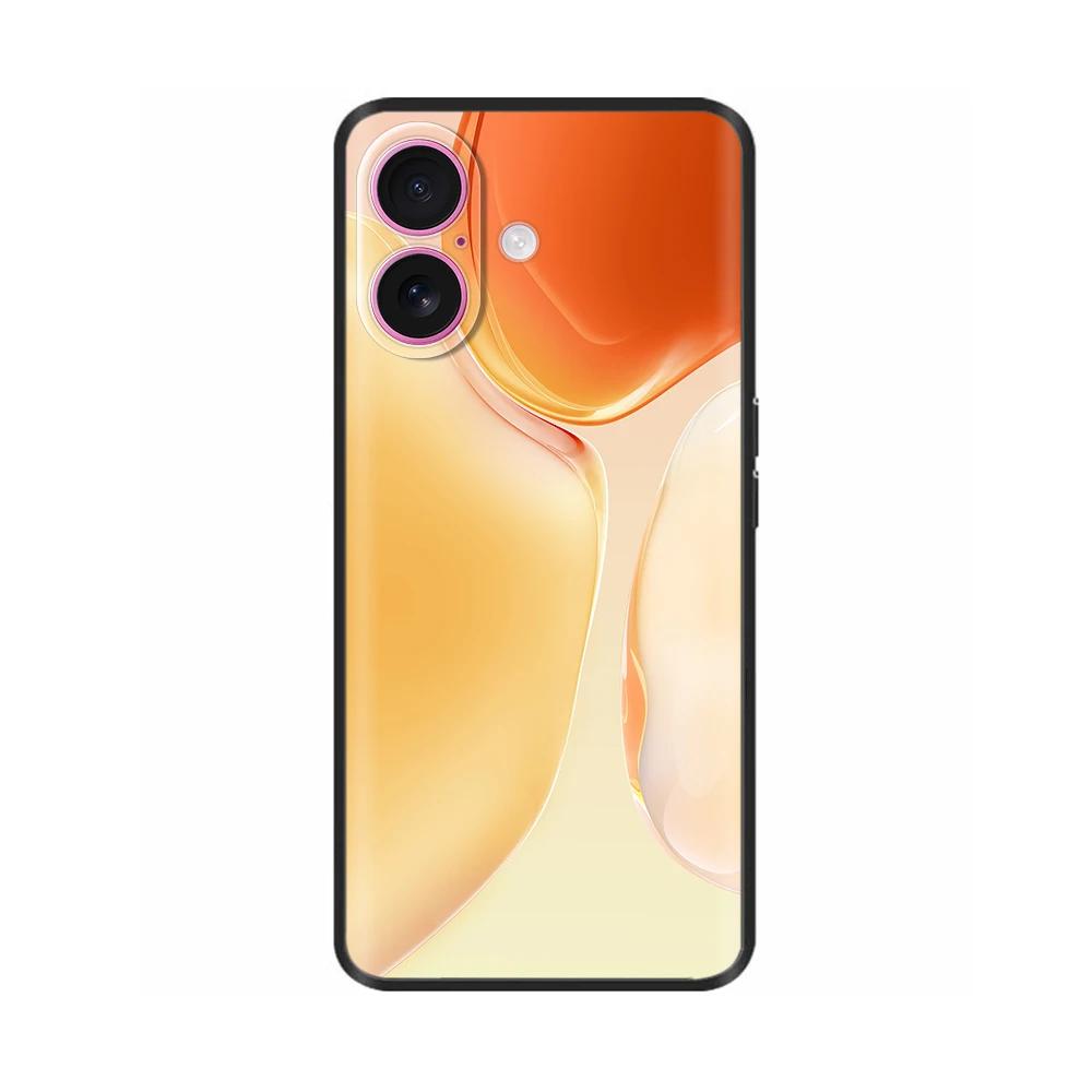 Для iPhone 16 Чехол 16 Pro Силиконовый ТПУ Черный Матовый Чехол для Телефона Для Apple iPhone 16 Pro Max Чехол-Бампер для iPhone16 Plus