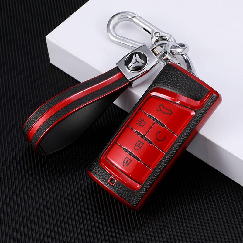 Для Gac Trumpchi Gs4 Gm8 Ga3 Ga6 Sgs7 Ga4 Gs5 Gs3 Legend Gs8 ТПУ кожаный автомобильный чехол с дистанционным ключом-держателем в виде ракушки