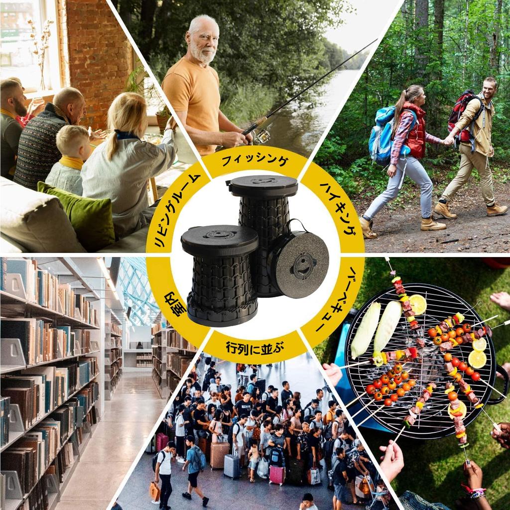 ALEVMOOM Upgraded Folding Height Load Seat Cushion 8th Generation Folding Folding Outdoor Outdoor Folding Sports Indoor and Outdoor Cushion and