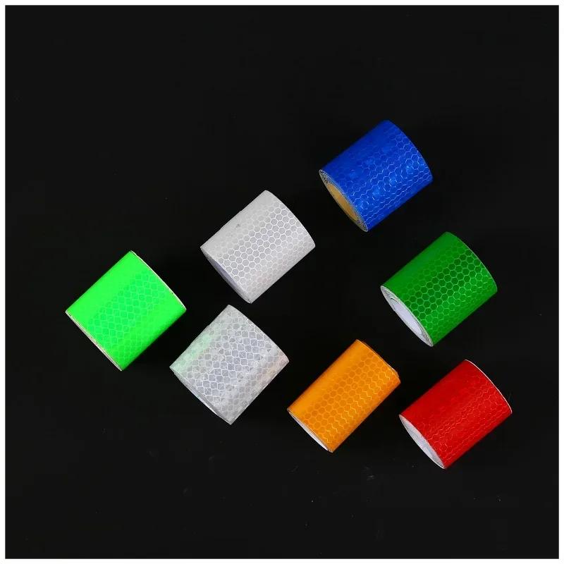 Автомобильная светоотражающая лента, предупреждающая наклейка для украшения автомобиля, отражатель, защитная лента, пленка, авто наклейка на мотоцикл