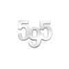 595 Digital Metal Label 595 Body Modification Personalized Car Label Car Sticker Accessories Stickers for Automobile Decoration