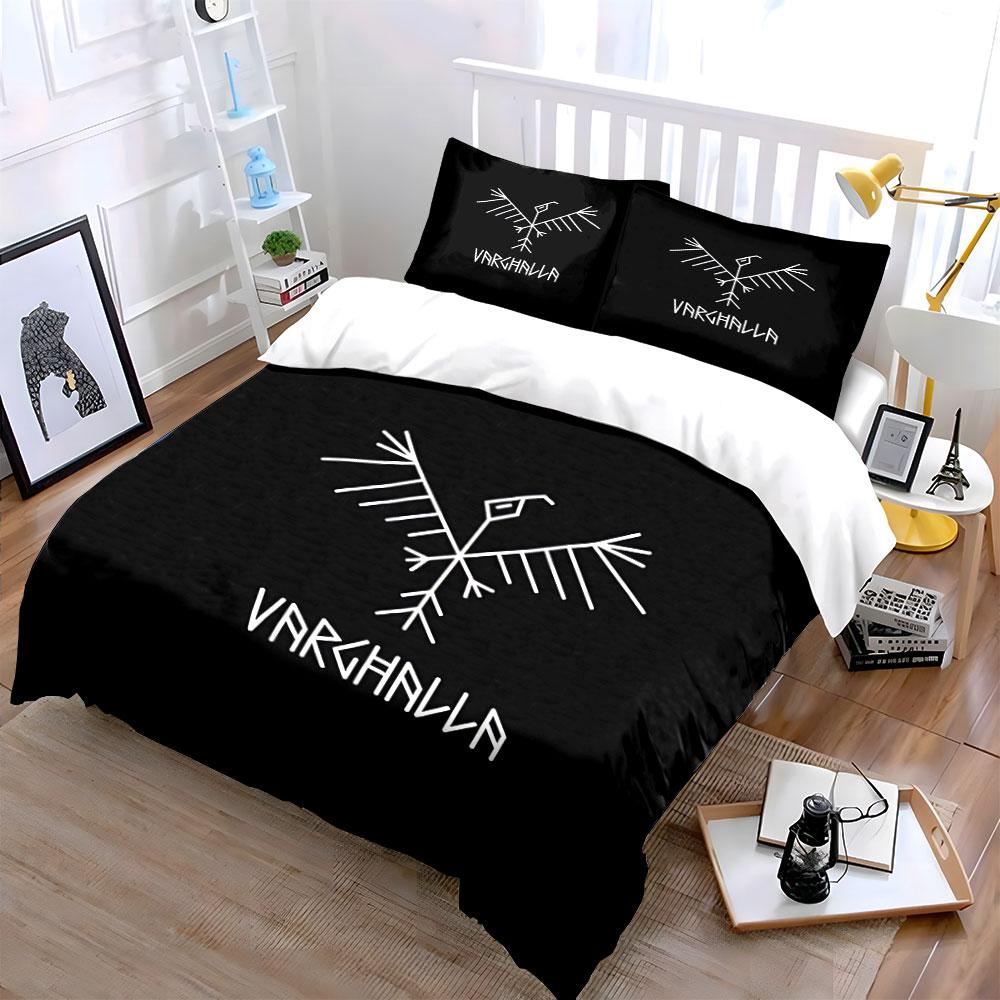 Viking Eagle Design Bedding Duvet Cover Set Duvet Cover Pillowcases (1*Duvet Cover 2*Pillowcases, without duvet insert)