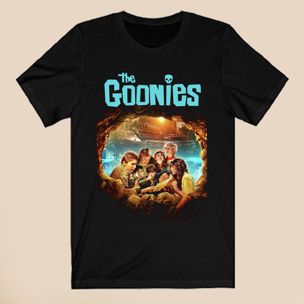 Мужская черная футболка The Goonies Horror Island Adventure Размер S-5XL Унисекс футболка