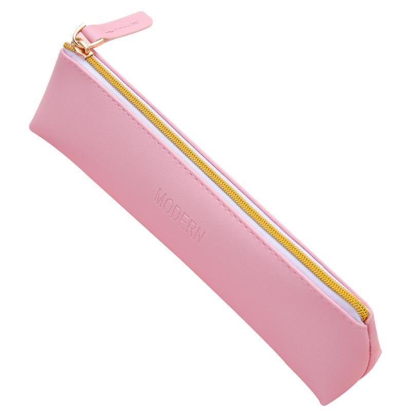 Многофункциональный пенал из искусственной кожи большой емкости - идеально подходит для студентов и хранения канцелярских принадлежностей