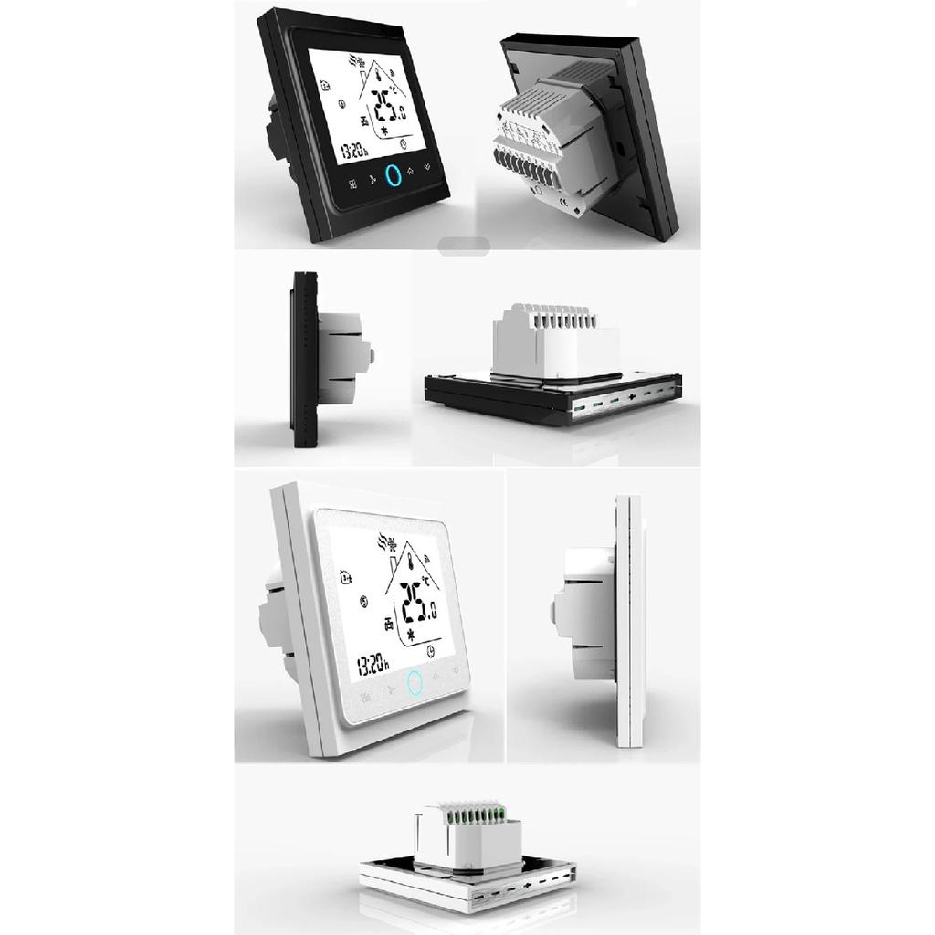 WiFi/zigbee smart thermostat 2p/4p central air conditioning cooling/heating system room temperature controller for fan coil tuya