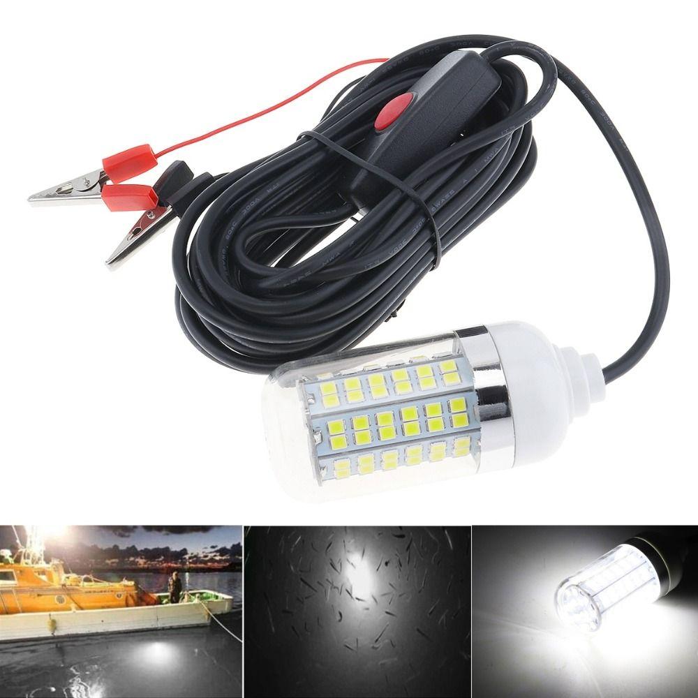 12V LED Fish Finder Lamp 108 Leds Fishing Light Fishing Trap Light Fishing Accessories
