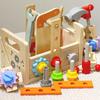 Kids' Wooden Toolbox Pretend Playset for Early Education