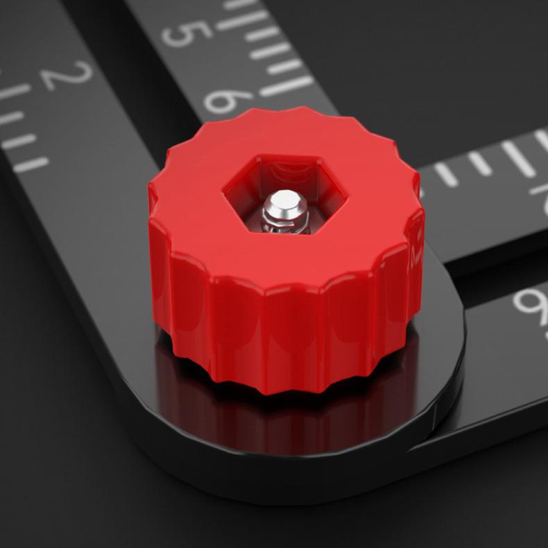 Шестикратная многократная универсальная линейка, многофункциональная складная линейка для перфорации, локатор отверстий в плитке