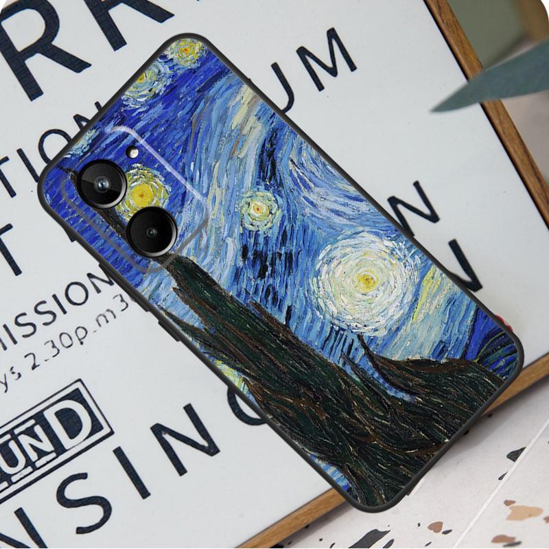 Чехол для Realme 12 Pro Plus 9 10 11 GT5 C51 C31 C67 C55 C53 C35 C33 C30 C21Y C25s GT Neo 6 с картинами 'Звездная ночь' Ван Гога