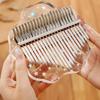 Transparent Kalimba Thumb Piano Flower Thumb Pianos  for Beginners Keyboard Instrument
