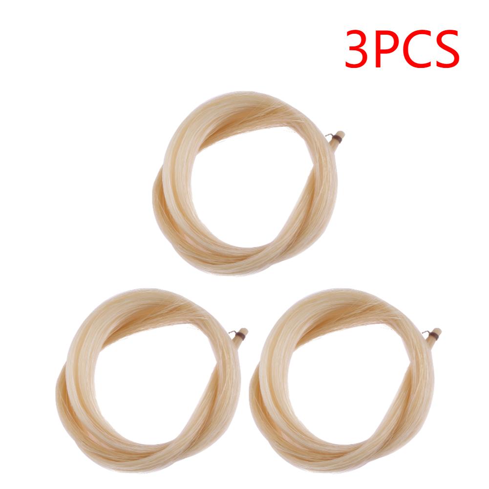 1 Хэнк Смычок для скрипки Конский волос Универсальный Смычок для скрипки и альта Конский волос Желтый+Белый Натуральный Конский хвост Аксессуары для музыкальных инструментов