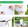 Чехол для растений Зимний теплый чехол Мешок для защиты растений кустарников и деревьев Защита от мороза для садовых растений Маленькое дерево от холода