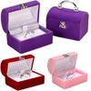 Velvet Jewelry Box Cute Bear Necklace Display Box Gift Box Pendant Storage Case
