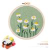 Artcici Punch Needle Kit for Beginners, Includes Flower Green Pattern Tool and Thread, and Easy Embroidery Rug Hook Set (Green)