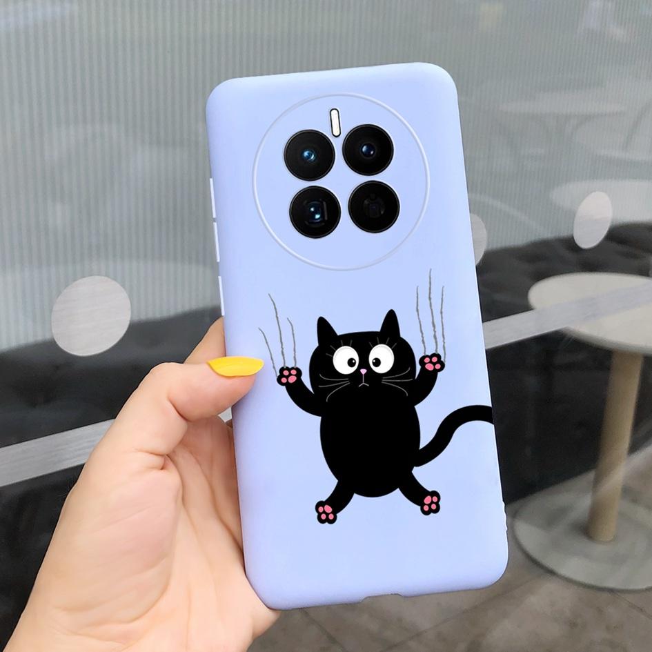 Чехол для Huawei Mate 50 Pro 2022 Милый Мультяшный Кот Расписной Мягкий ТПУ Защитный Чехол Для Huawei Mate50 Pro DCO-LX9 CET-LX9 Fundas