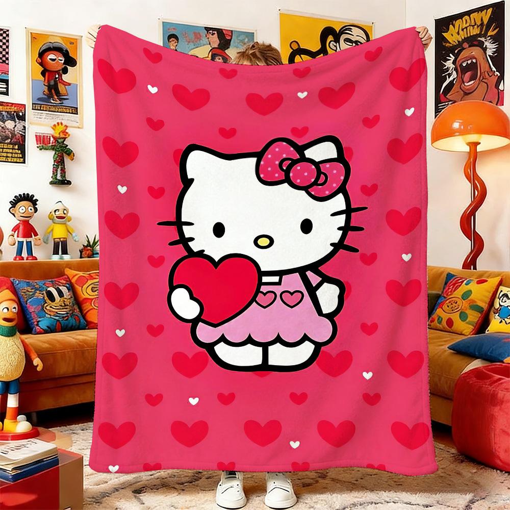 H-Hello K-Kitty Одеяла для двуспальной кровати Покрывала для кроватей Плед для дивана Дом и Декор Покрывало для походной кровати На колени Покрывала для диванов Пикник