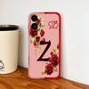 Для iPhone 17 Pro Max 17 Air Чехол для телефона Цветок Имя Буквы Высококачественный Чехол Для iPhone17 Мягкий Силикон Ударопрочный Корпус