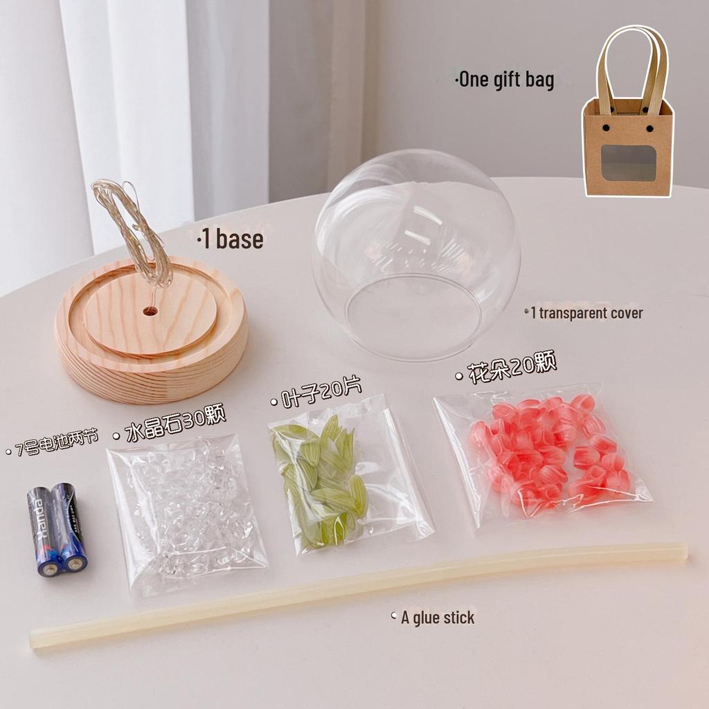 Светодиодный ночник-тюльпан: Искусственный цветок для спальни, средство для сна, подарок на день рождения для нее, атмосферный светодиодный светильник для китайского Дня святого Валентина