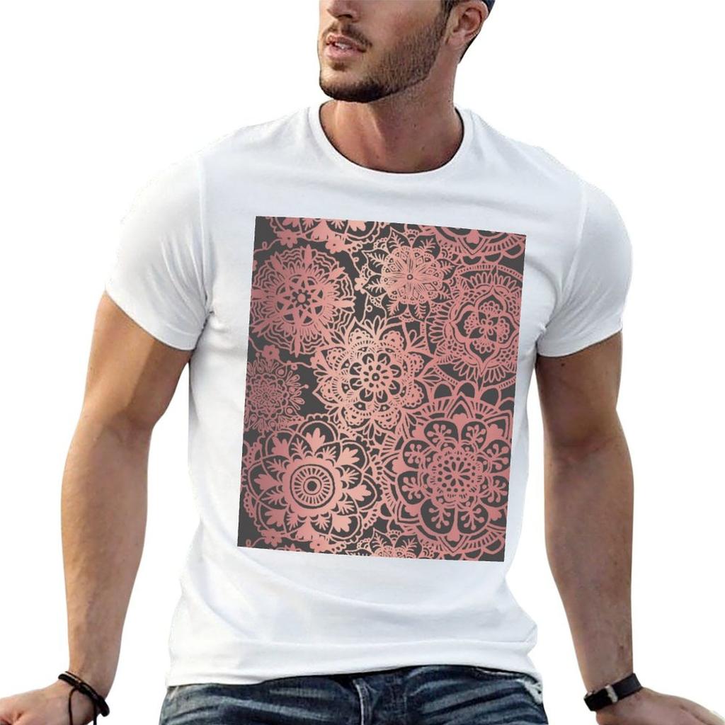 Rose Gold And Grey Unisexdala Pattern Tshirt T Shirts Designer Unisex T Shirt Luxury T Shirt For Unisex Tshirt